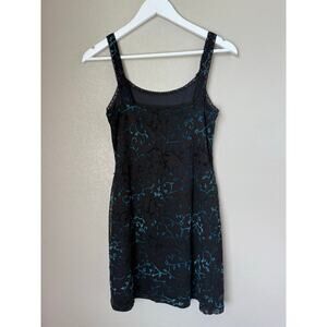 Party by Mica Black Mini Dress Size Medium Y2K Vintage Whimsy Goth Fairy USA